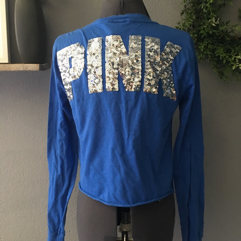Victoria’s Secret PINK Cropped Bling Tee